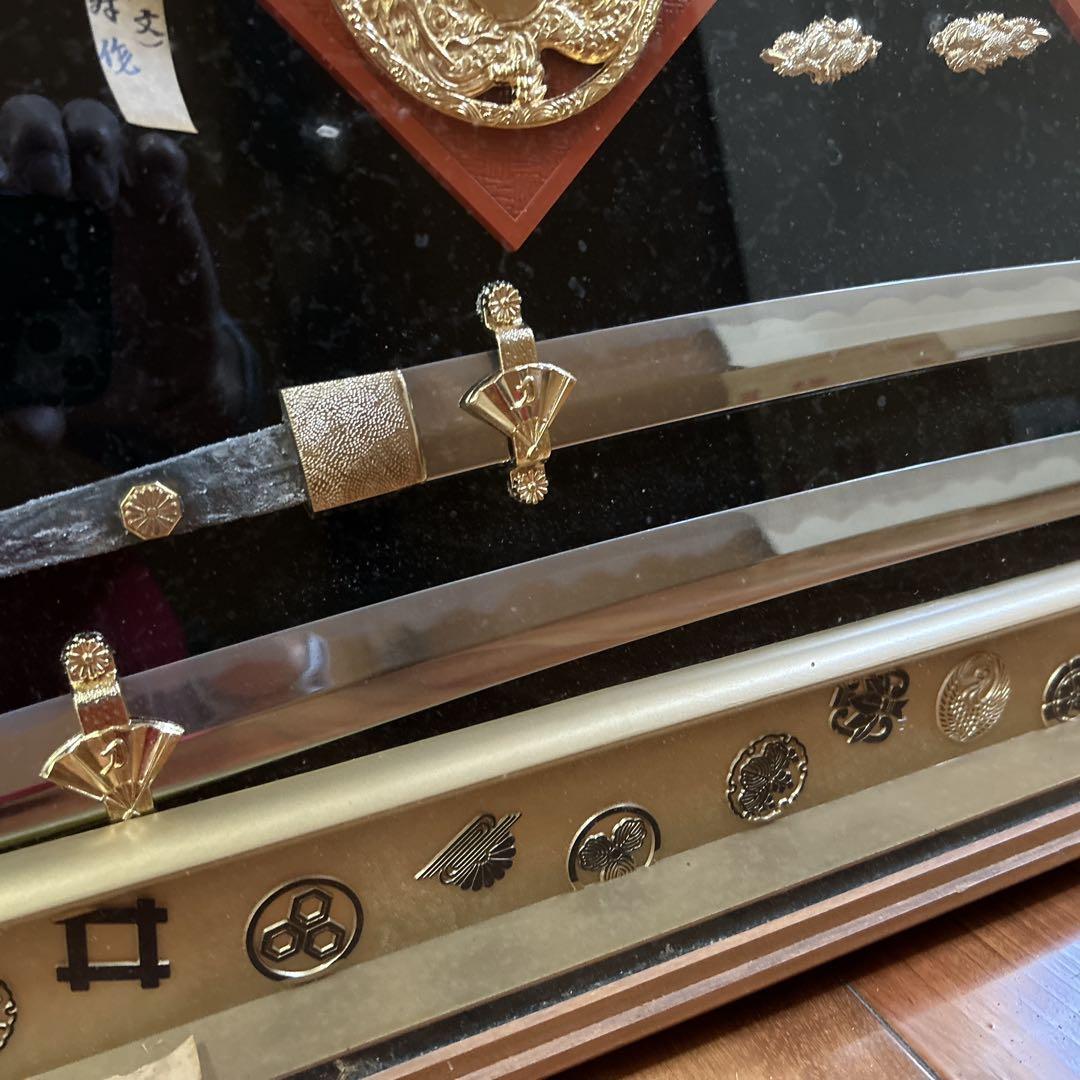 【☆送料込み☆】日本刀　模造刀額　【越中守正俊】レプリカ