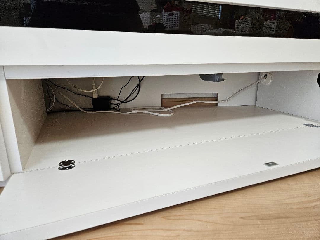 【美品・送料設置込】ディノス コーナー壁面収納 テレビボード 左壁付け(予備付)