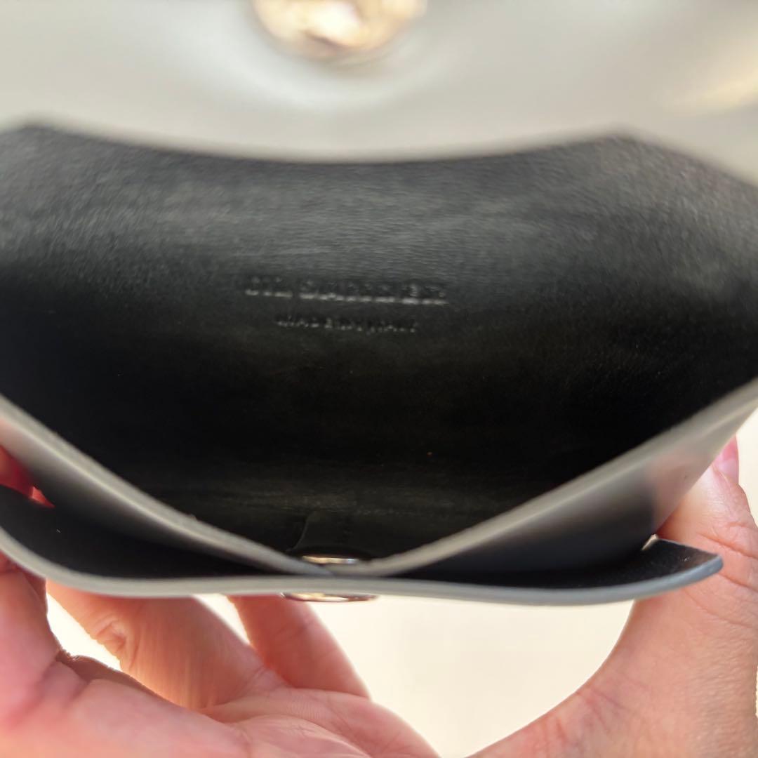 JIL SANDER レザーケース　グレー