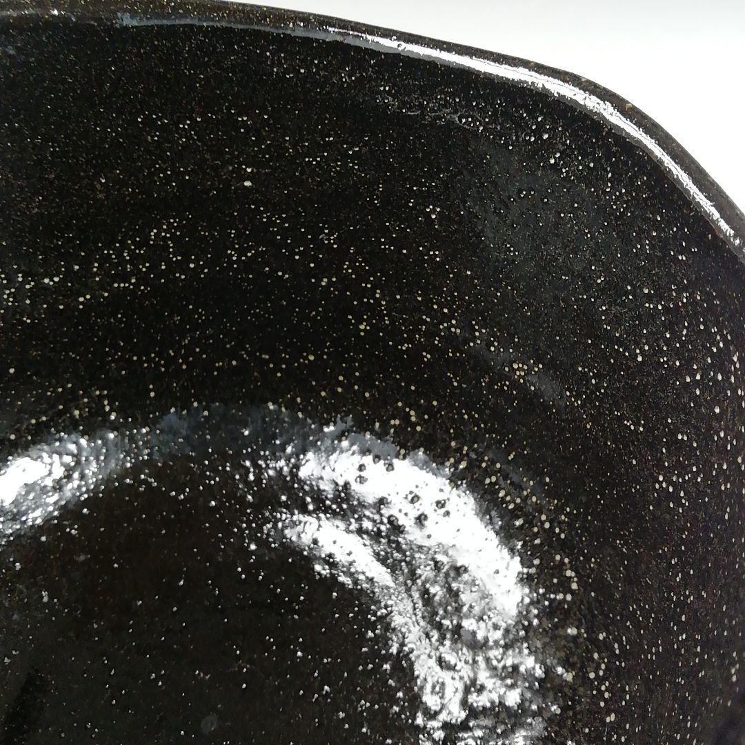 Ｔ５８５　茶碗　『黒小野小町』『桧垣佳山 造』　共箱　抹茶碗　茶道具