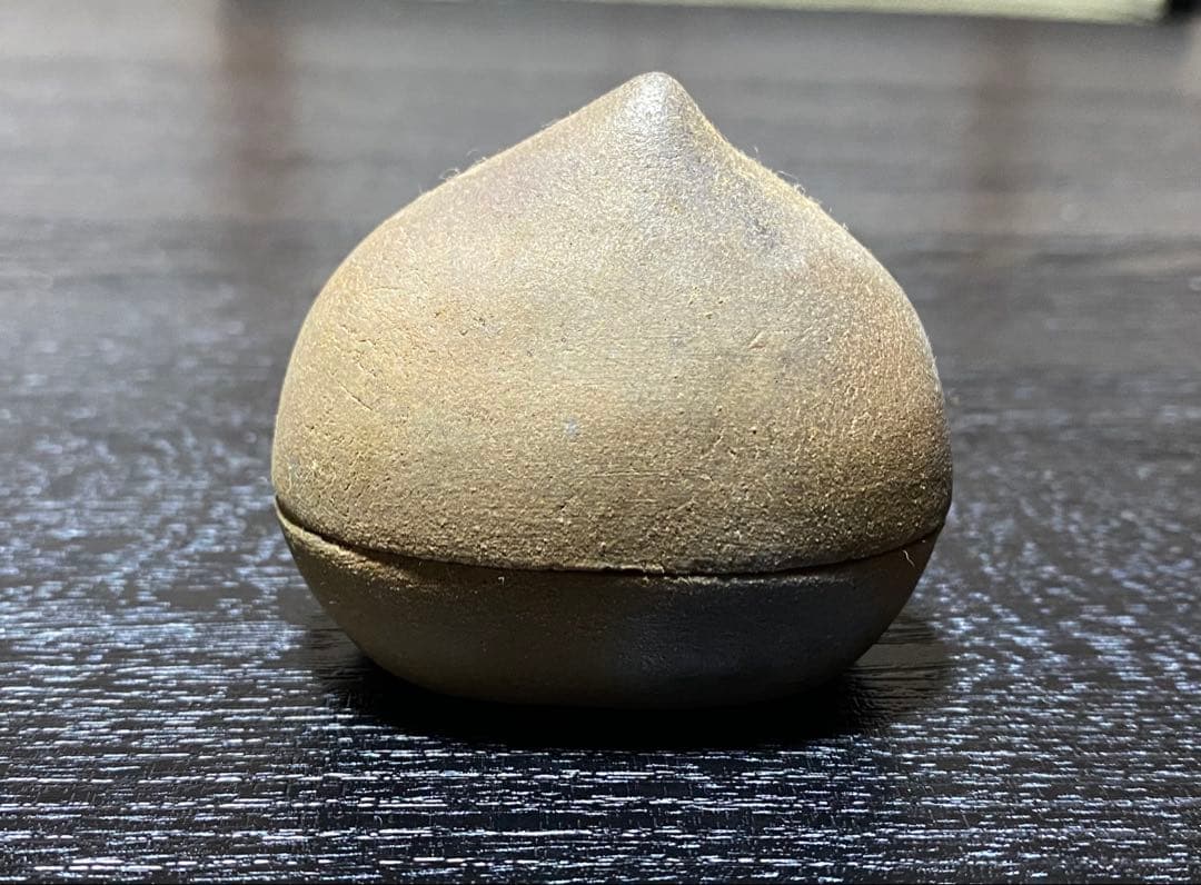 丹波　栗香合　木箱付き　茶道具　栗型　香入