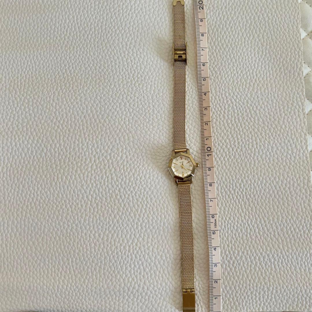 美品⭐︎ agete ドレスウォッチ　ゴールドメッシュベルト