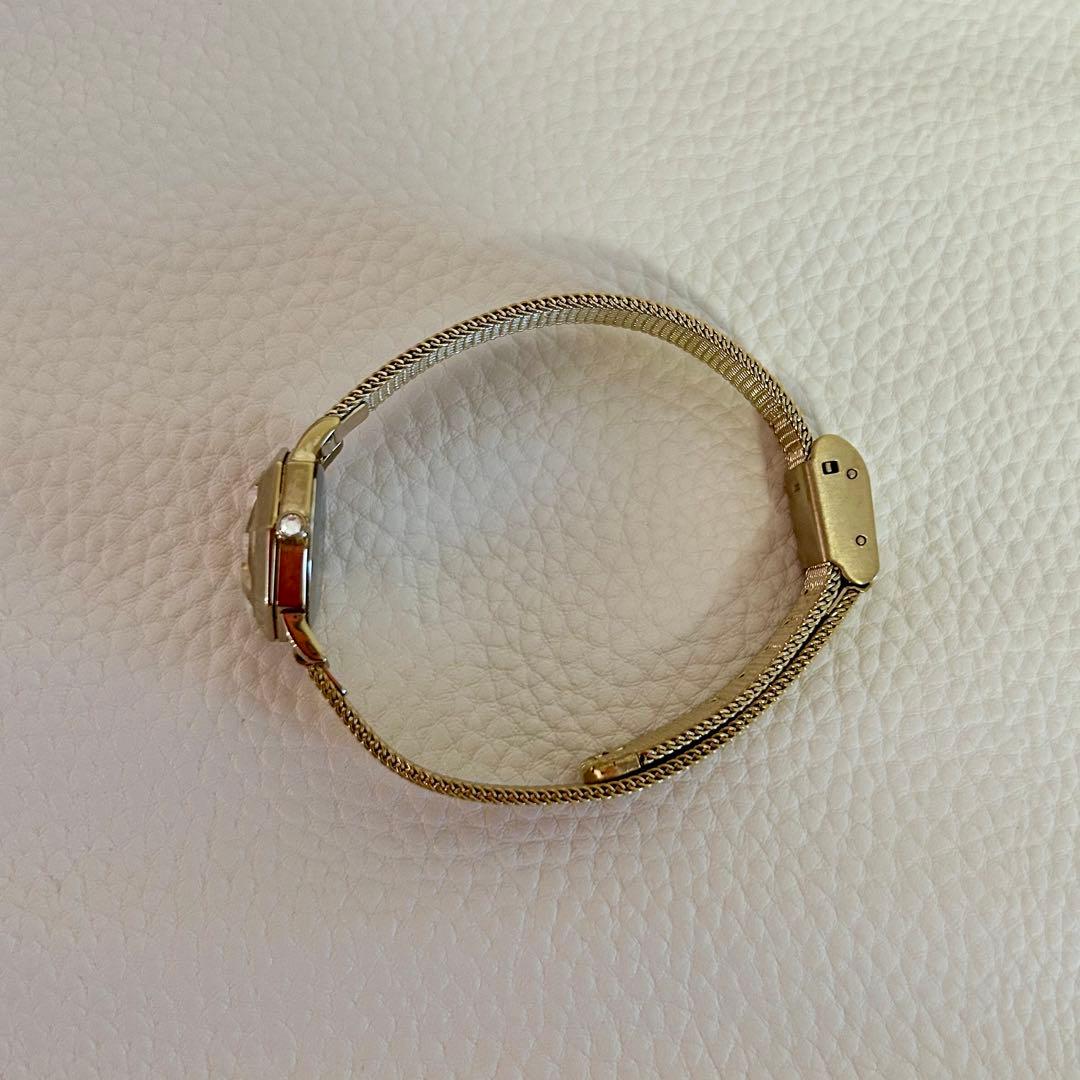 美品⭐︎ agete ドレスウォッチ　ゴールドメッシュベルト