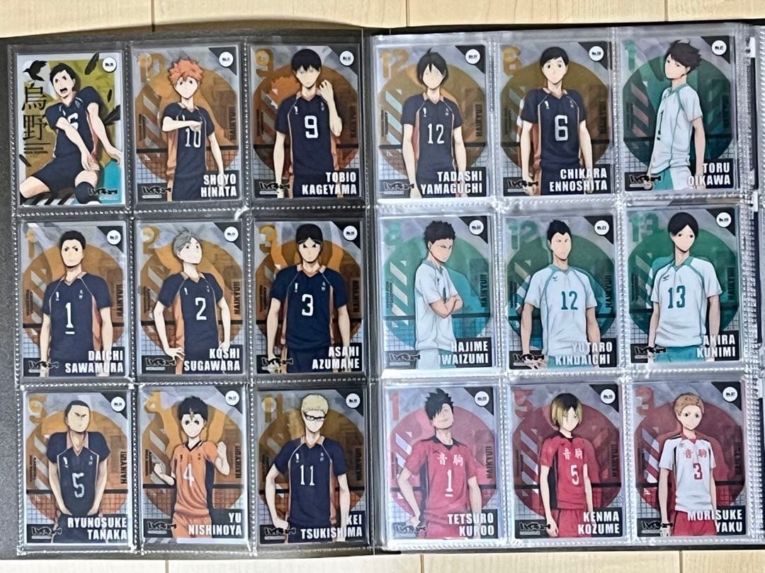 ハイキュー クリアカードコレクション1・2・3 全142種 黒①