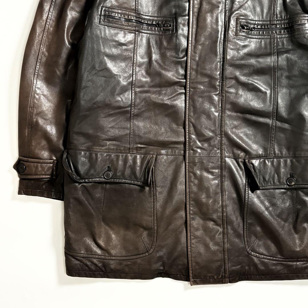ジャケット・アウター VINTAGE SERAPHIN LEATHER FIELD JACKET