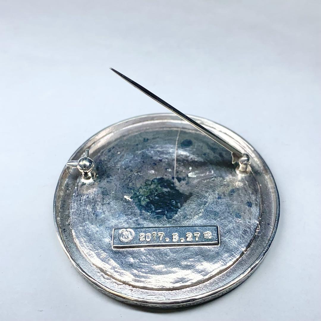 希少 AKIO MORI アキオモリ ブローチ メダル  カメオ シルバー