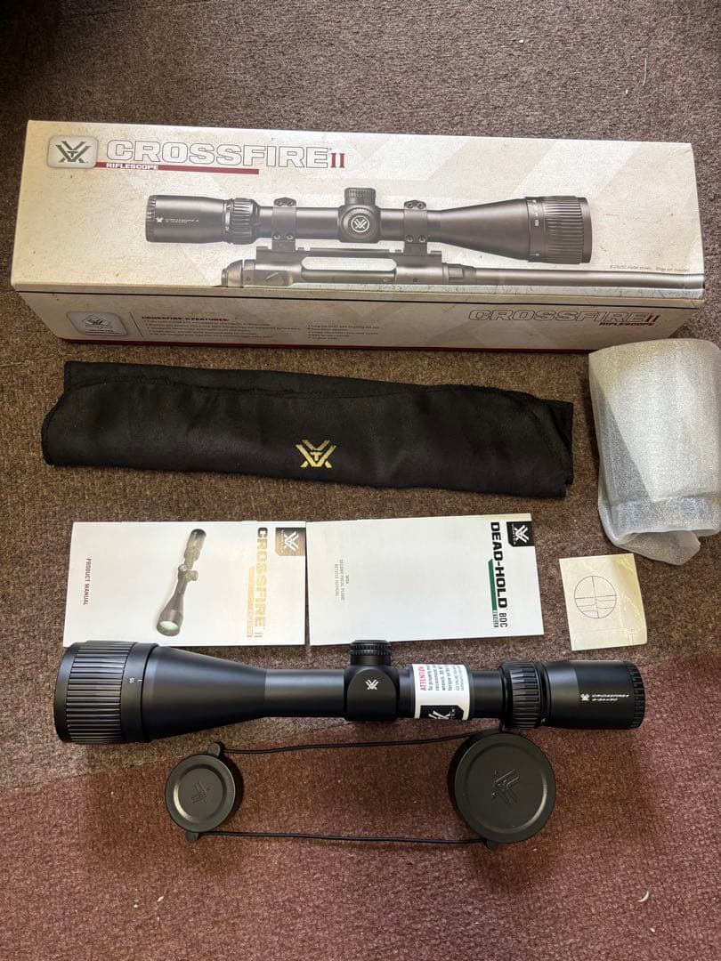 実物 Vortex CROSSFIRE II 6-24X50 AO スコープ