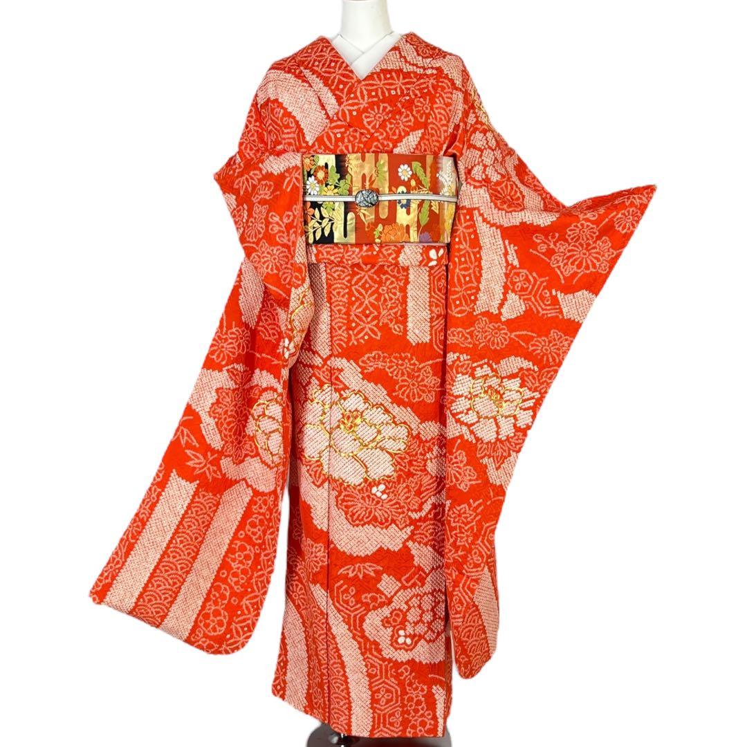 Mmmmmmi　振袖・袋帯セット　金駒　振り袖　総絞り