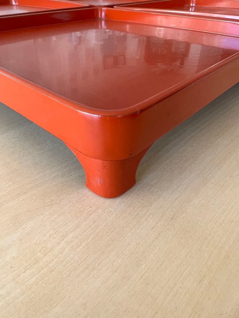 骨董　江戸末期　脚付き　盆4枚