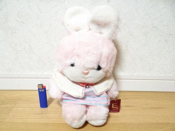 80年代 日本製 吉徳 FINE SUCCESS クリーミー うさぎ ぬいぐるみ
