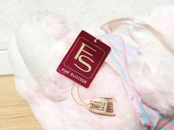 80年代 日本製 吉徳 FINE SUCCESS クリーミー うさぎ ぬいぐるみ