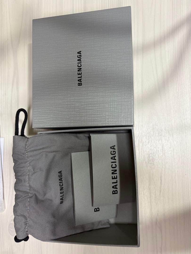 BALENCIAGA 三つ折り財布 ネオンイエロー ミニウォレット　美品