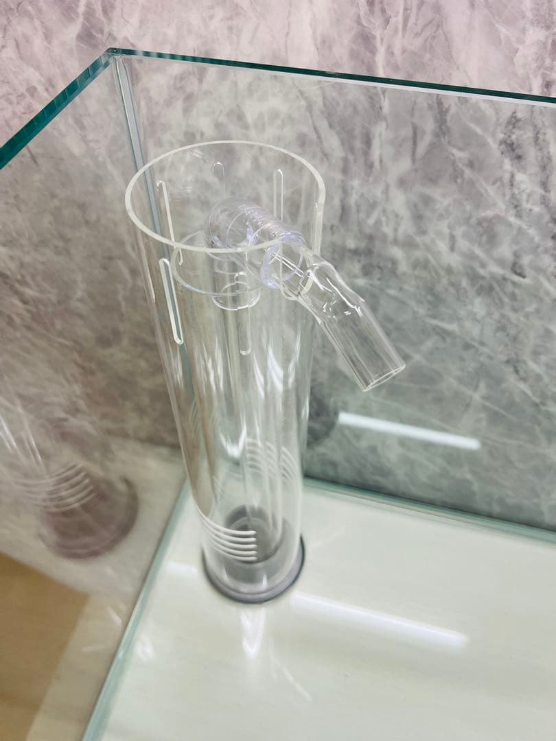 900×300×300㎜オールガラスオーバーフロー水槽セット　クリア/ホワイト