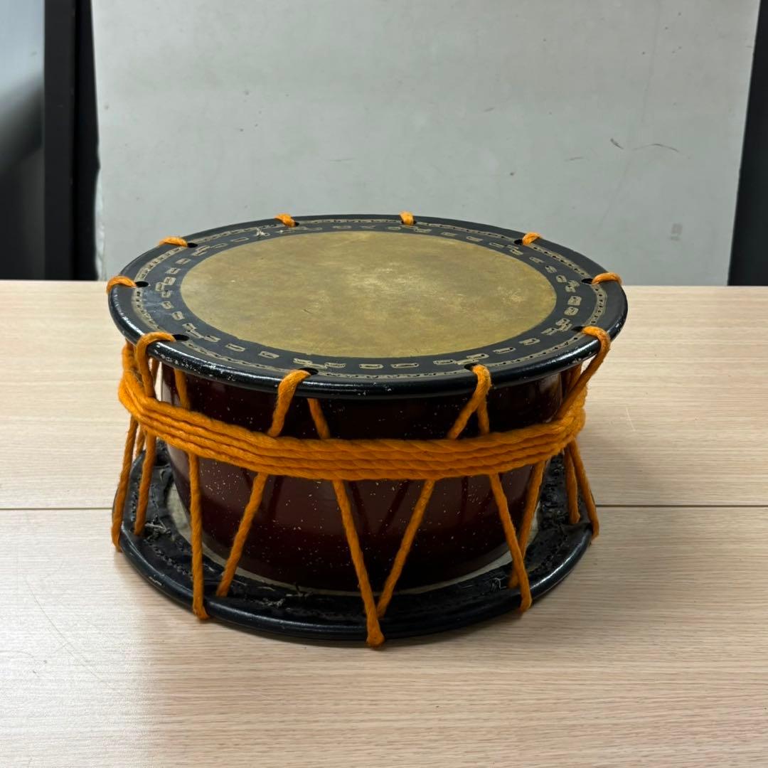 ① 希少 和太鼓 締め太鼓 約35cm 和楽器 ブラック