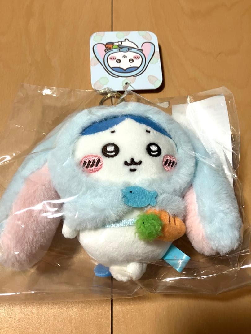 台湾ちいかわ・ハチワレ ロップイヤーなぬいぐるみ3点、紙袋・シール付き
