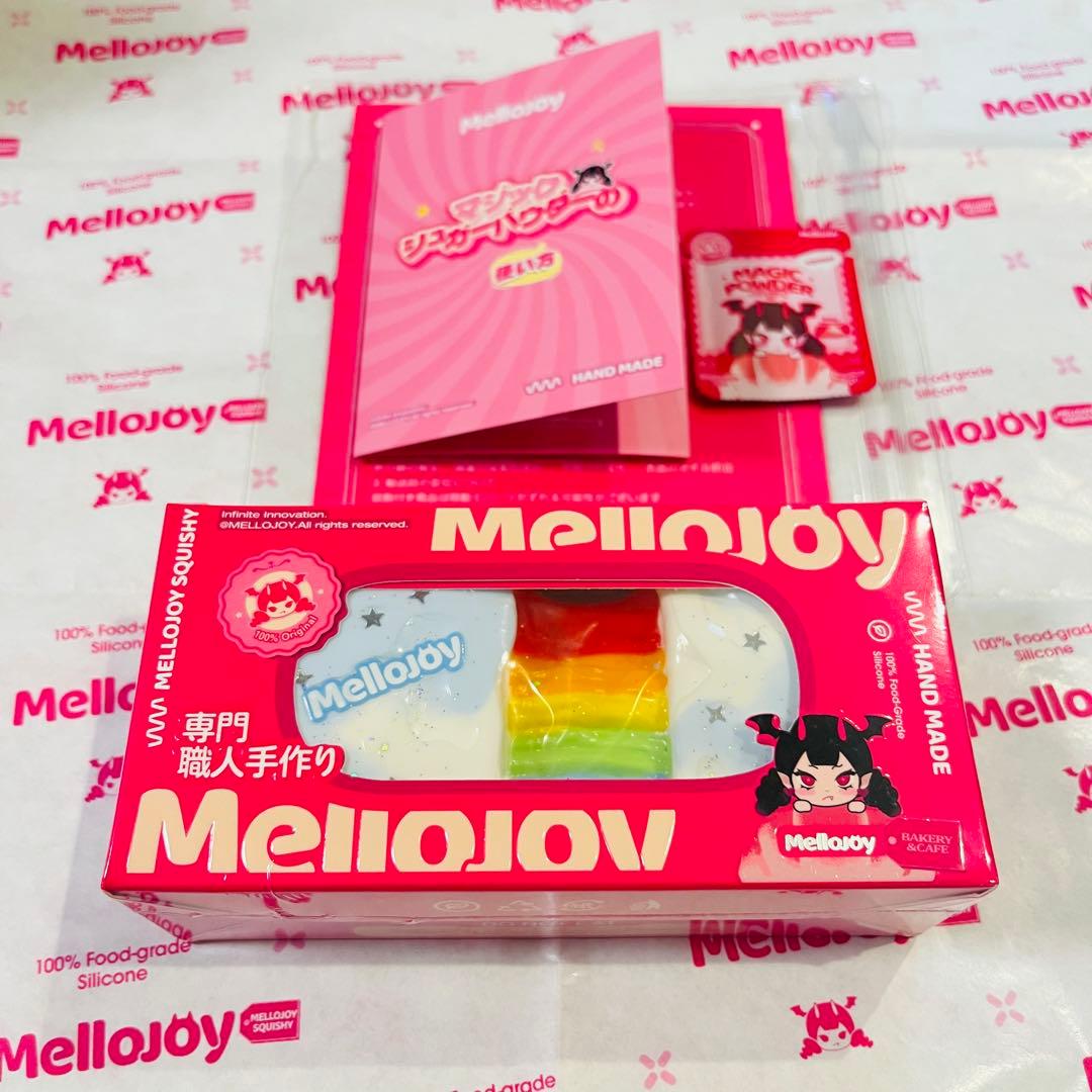 Mellojoy のびるチーズ レインボー 伸びるチーズ 虹 スクイーズ チーズ