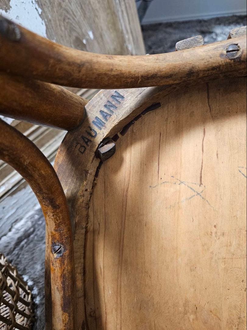 フランス　アンティーク　カフェチェアＢ　【送料込み】