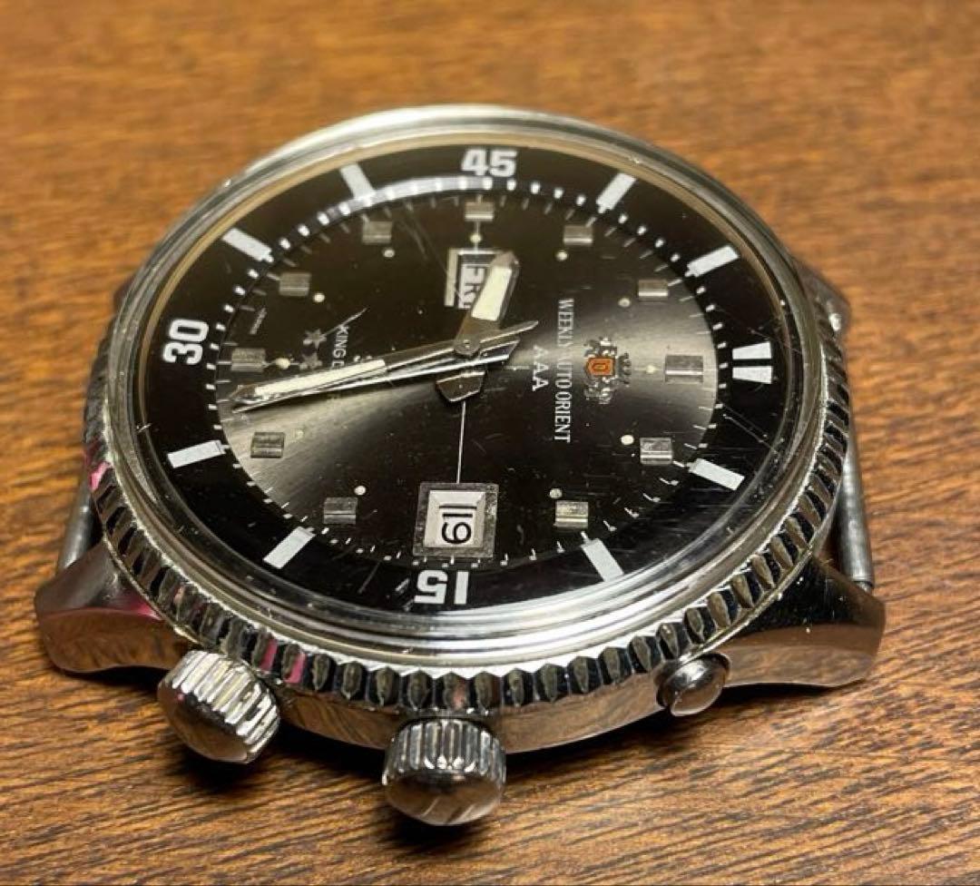 オリエント キングダイバー30石 T104904 ビンテージ稼働品