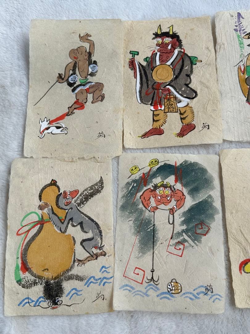 昭和レトロ　大津絵　肉筆　萌画　当時物　レトロ大津絵