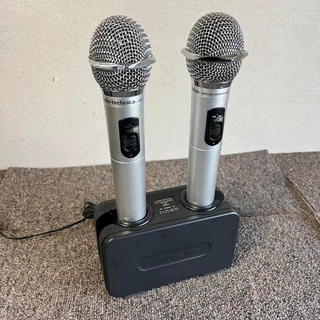 A57美品✨ オーディオテクニカ電波式　ワイヤレスマイクセット