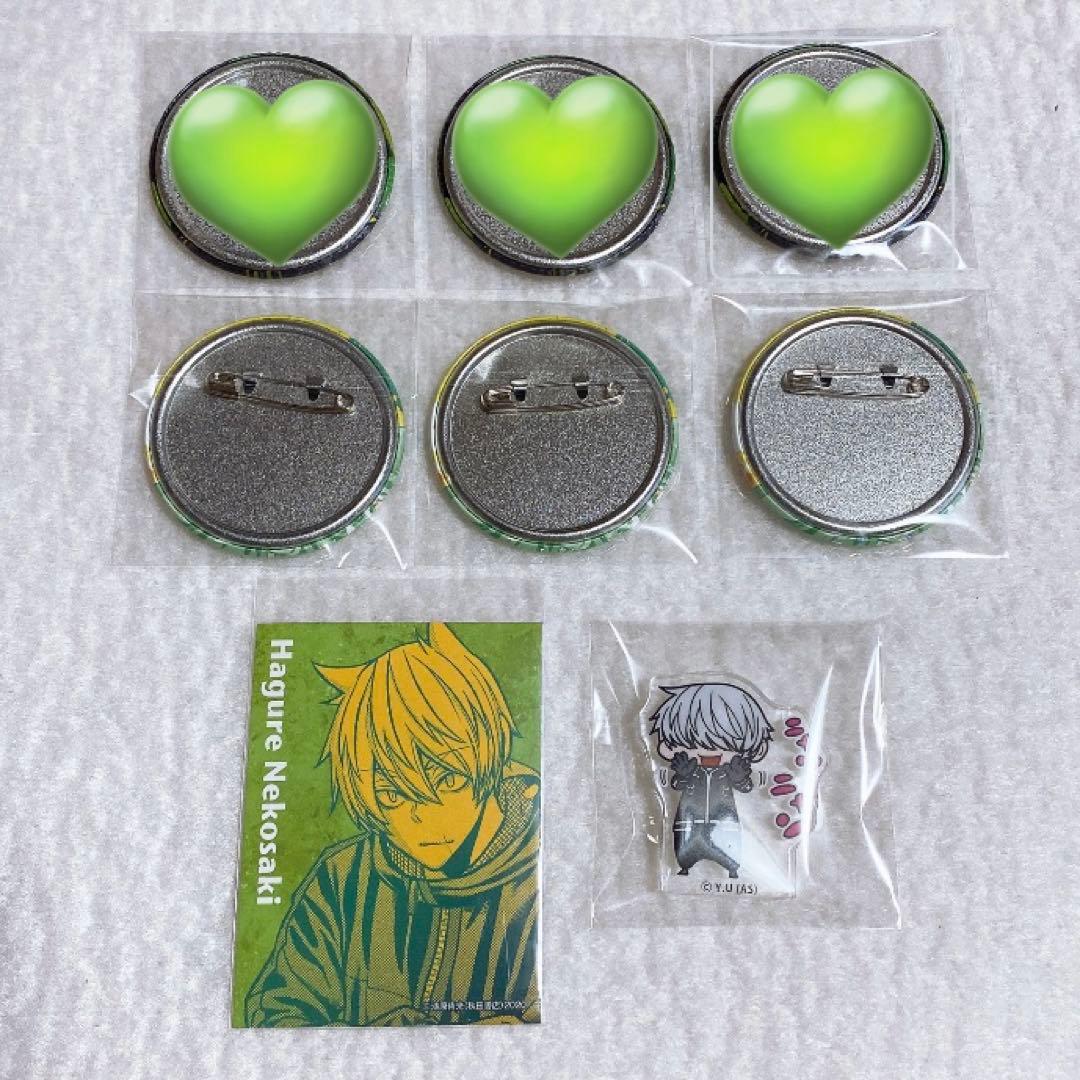 ♥桃源暗鬼 ホログラム缶バッジ・ステッカー・ちびキャラブロック - 猫咲波久礼♥