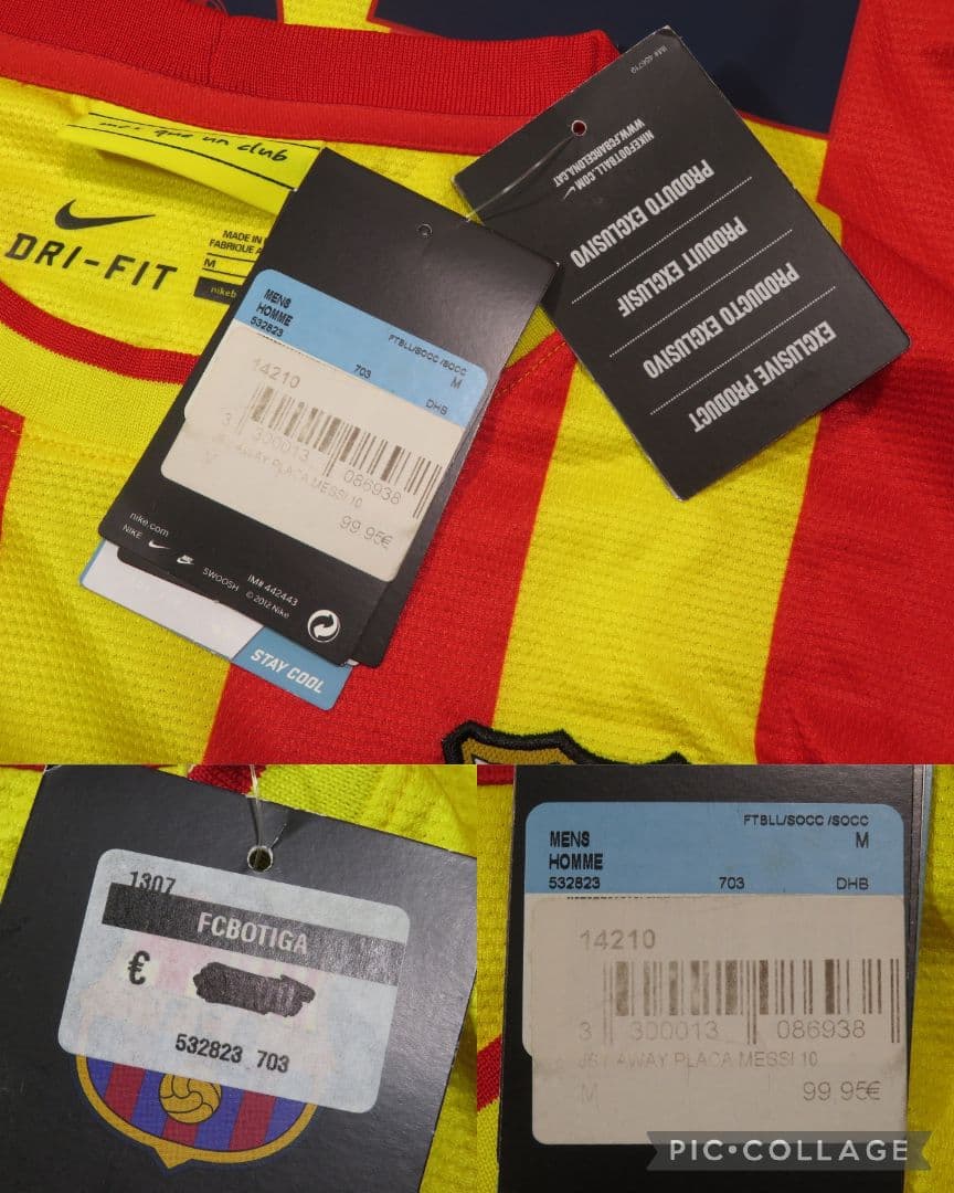 ✅️新品 デット NIKE ナイキ バルセロナ メッシ M ユニフォーム 10