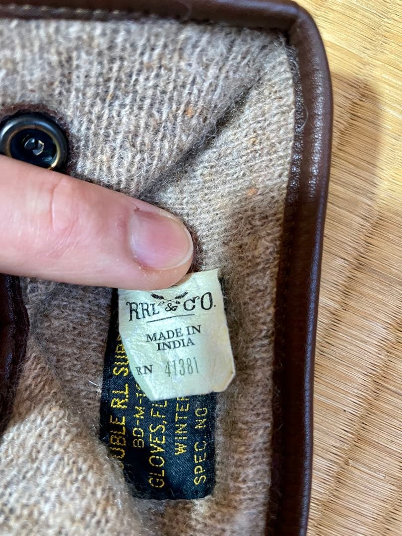 ラルフローレン　Ralph Lauren RRL ダブルアールエル　手袋　レザー