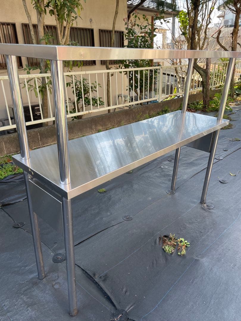 ステンレス　上棚　作業台