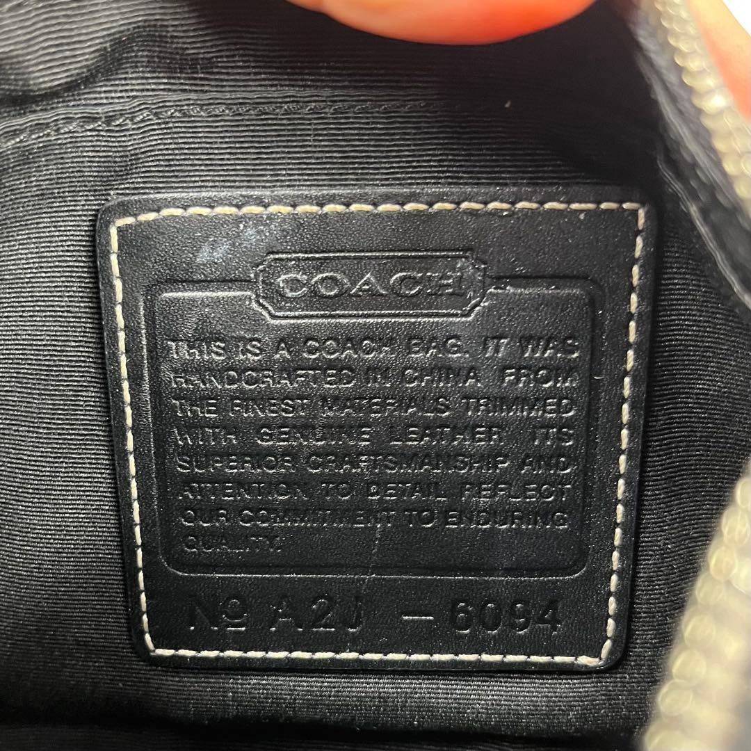 Coach コーチ アクセサリーポーチ グレー系 シグネチャー