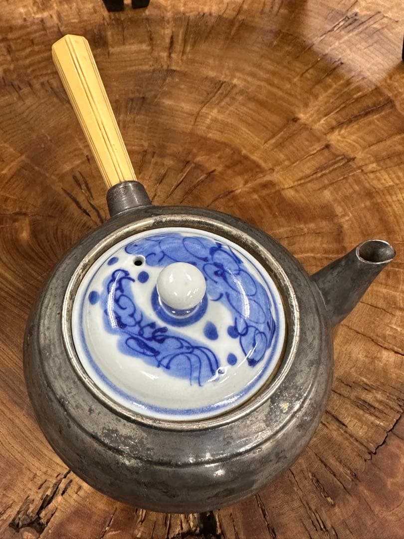 銀瓶，急須，純銀刻印有，古董，茶具，茶器