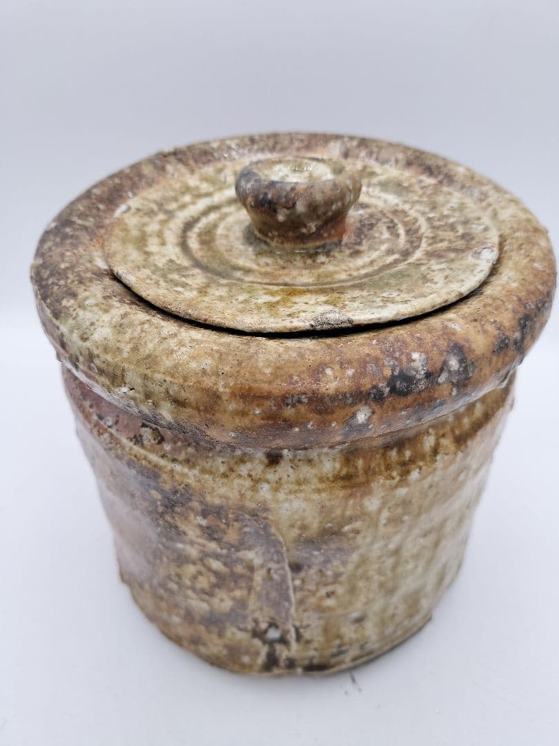 c507 信楽水指 高橋楽斉 木箱 茶道具 古物