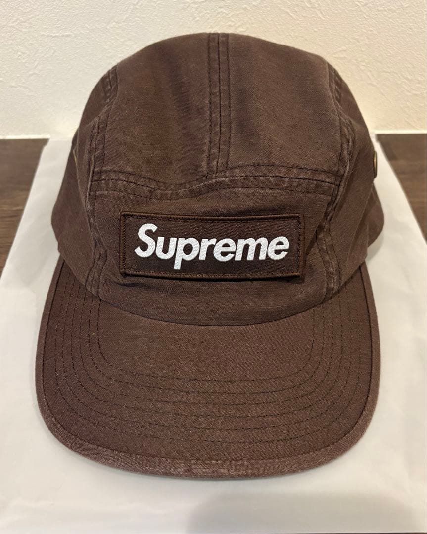 帽子 Supreme Military Camp Cap Brown 22FW
