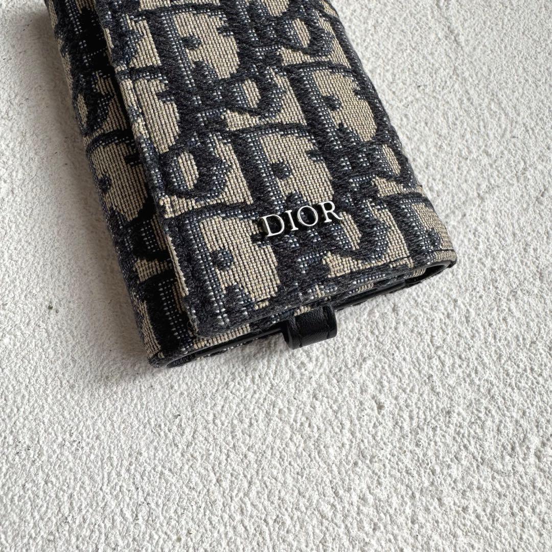 DIOR HOMME ディオール オブリーク ジャカード キーケース トロッター