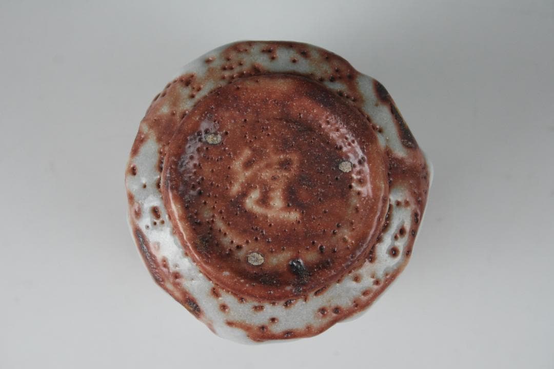 美濃焼　源九郎窯　加藤 健 作 赤志野湯呑　14