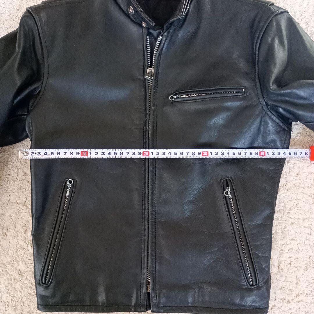 本革 シングルライダース 黒 SQUADRON メンズ M〜L相当