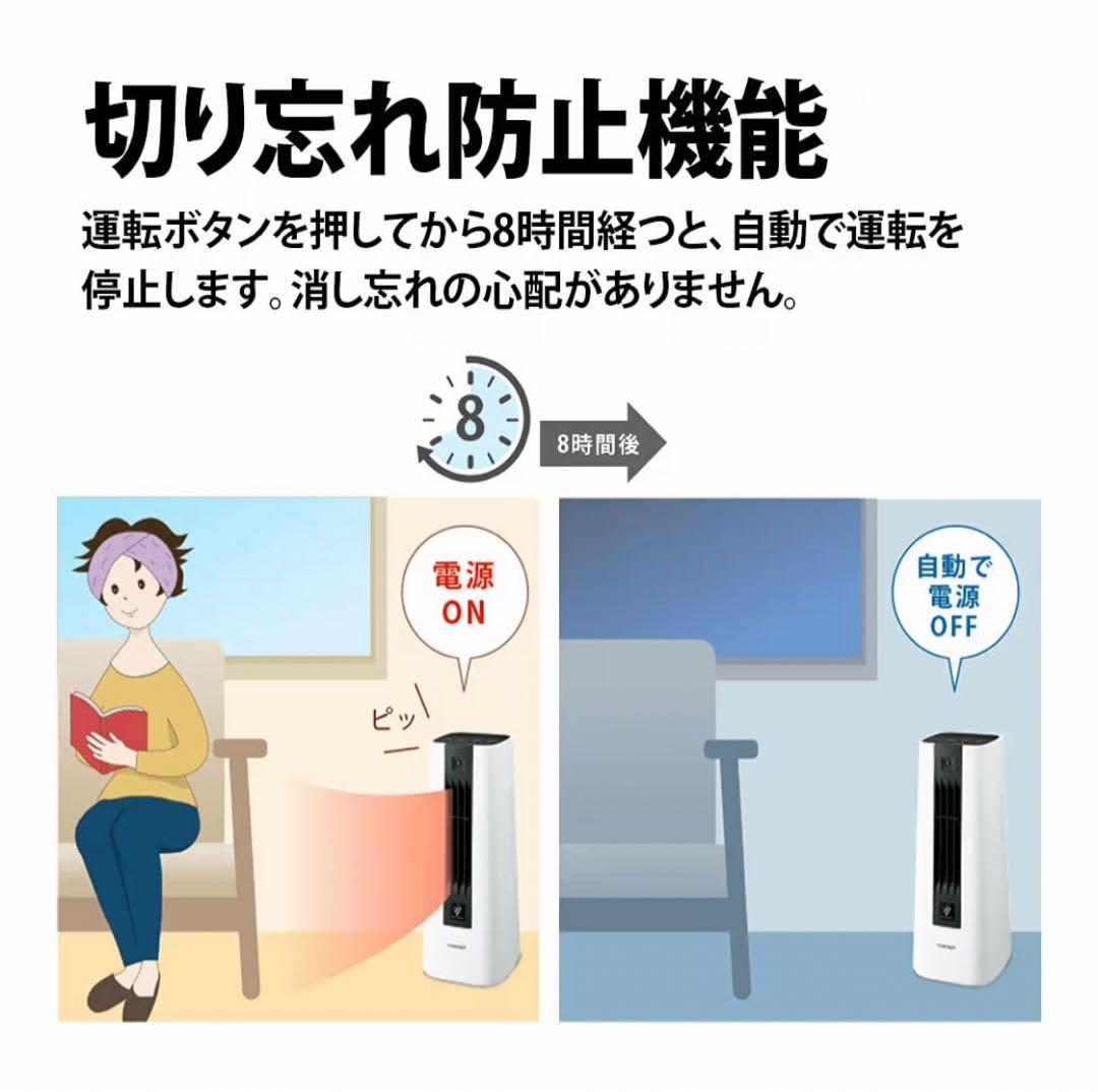 SHARP HX-PS1-W 小型 セラミックファンヒーター 暖房 6(8)畳