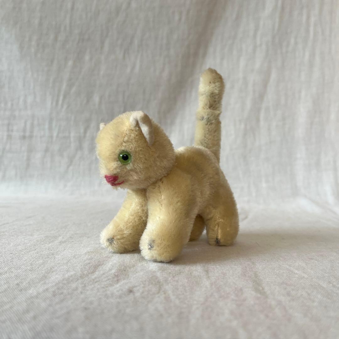 アンティーク　ドイツ　ねこちゃん　ぬいぐるみ