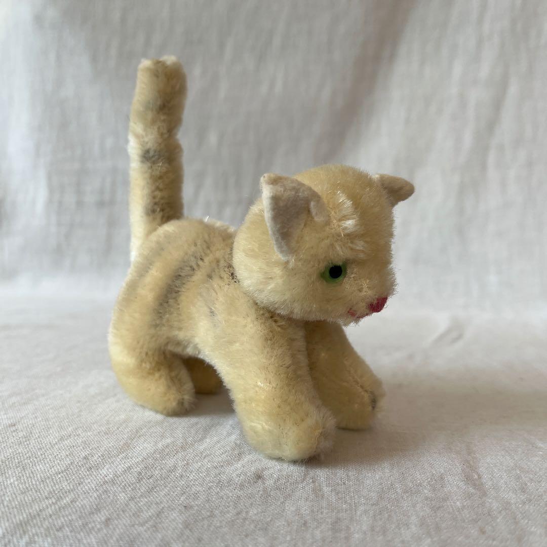アンティーク　ドイツ　ねこちゃん　ぬいぐるみ