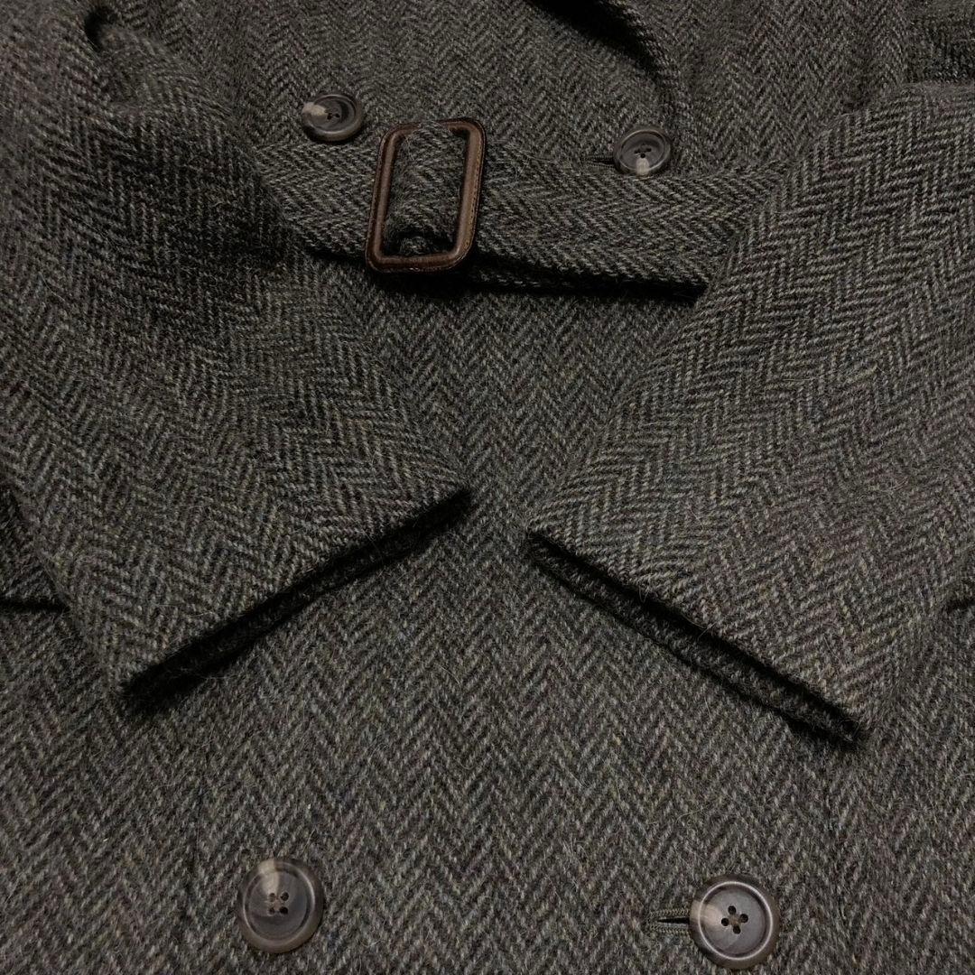 Ralph Lauren アルパカ ツイード ダブルチェスターコート ベルト M