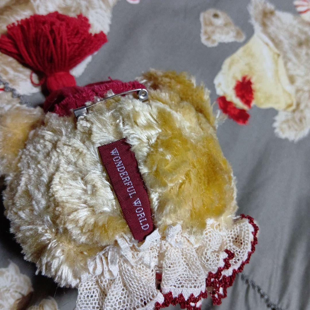 ワンダフルワールド　ピエロクマ　ブローチ2個まとめて