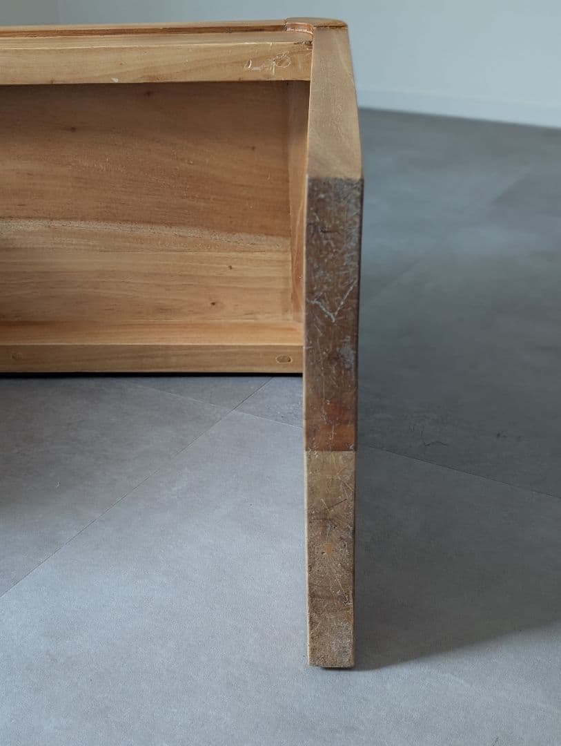 USED/カリッジマーケット チーク無垢材 サイドテーブル ベンチ 北欧