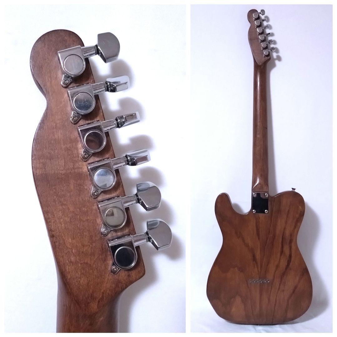 ノーブランド　テレキャスタータイプ　カスタム仕様　ナチュラルウッド　P-90