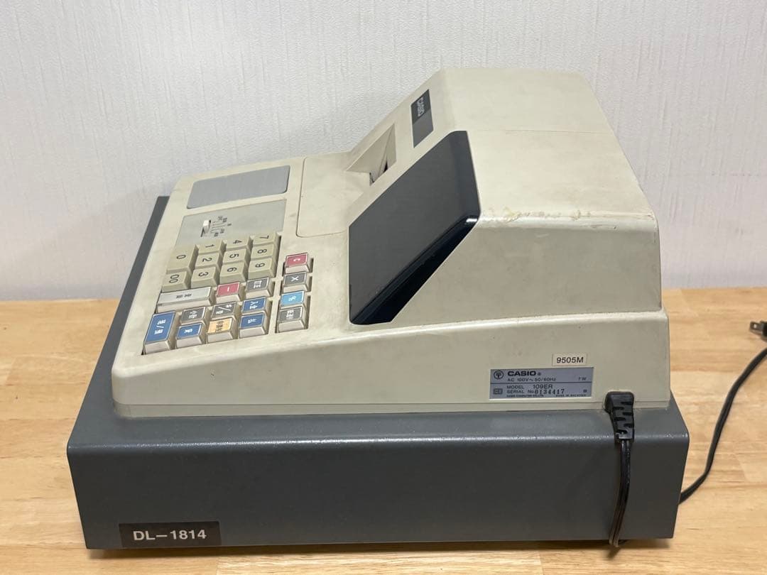 レジ カシオの電子レジスター「109ER」鍵付き