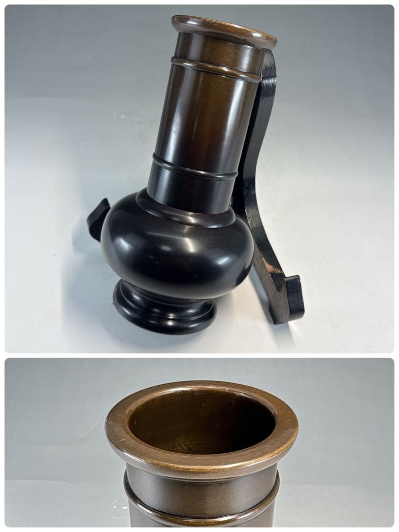 【中古品】祥栄堂　唐銅皆具一揃（共箱）