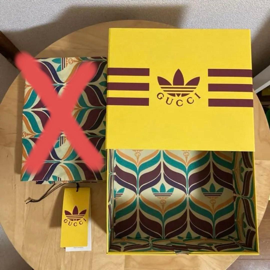 GUCCI addidas コラボ　ボックス　バッジ　ショッピングバッグ　セット