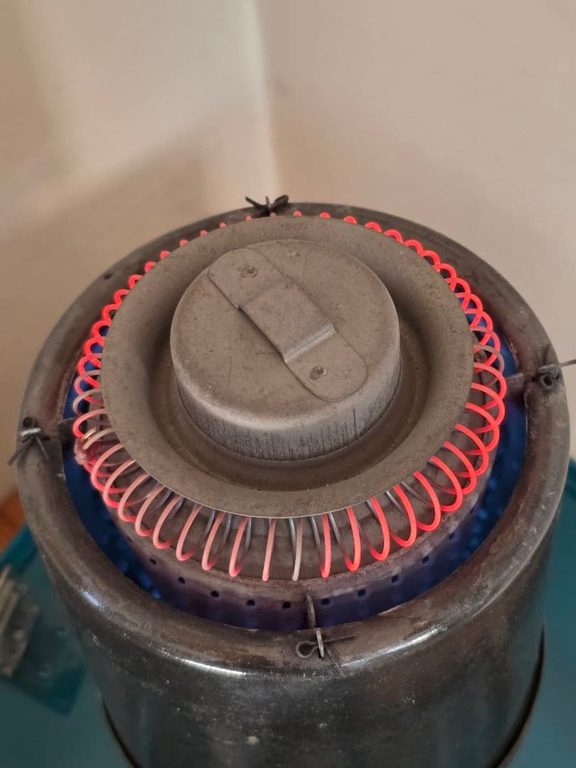 超希少 極上 美品 ビンテージストーブ デイトマー デーモン ブルー色