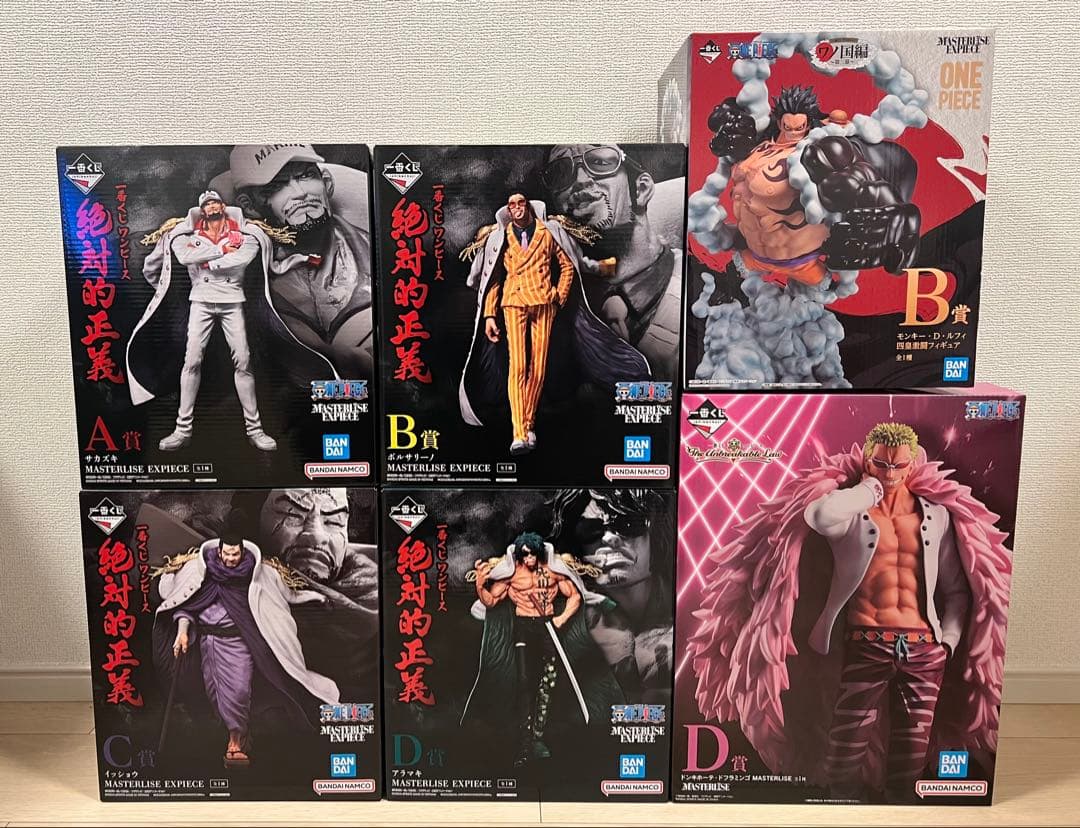 ワンピース　一番くじ　絶対的正義　ワノ国編　フィギュア　６体セット　まとめ売り