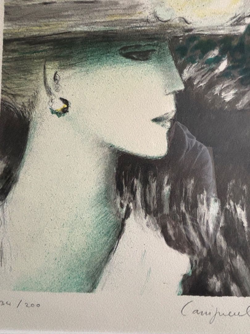 カシニョール　リトグラフ 作者　サイン入り