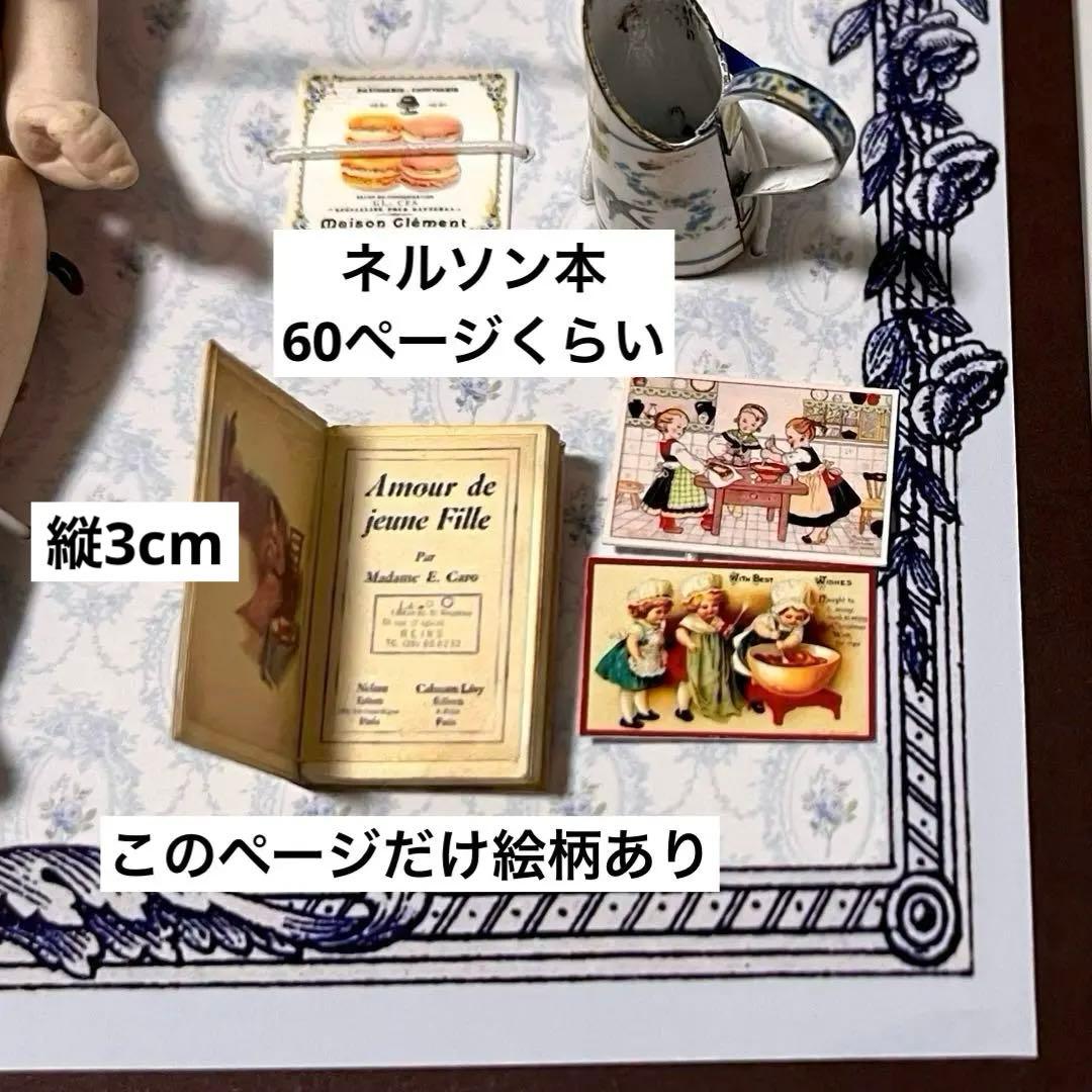 プレゼンテーションシート① 帽子を被った男の子 ビスクドール　ミニチュア小物