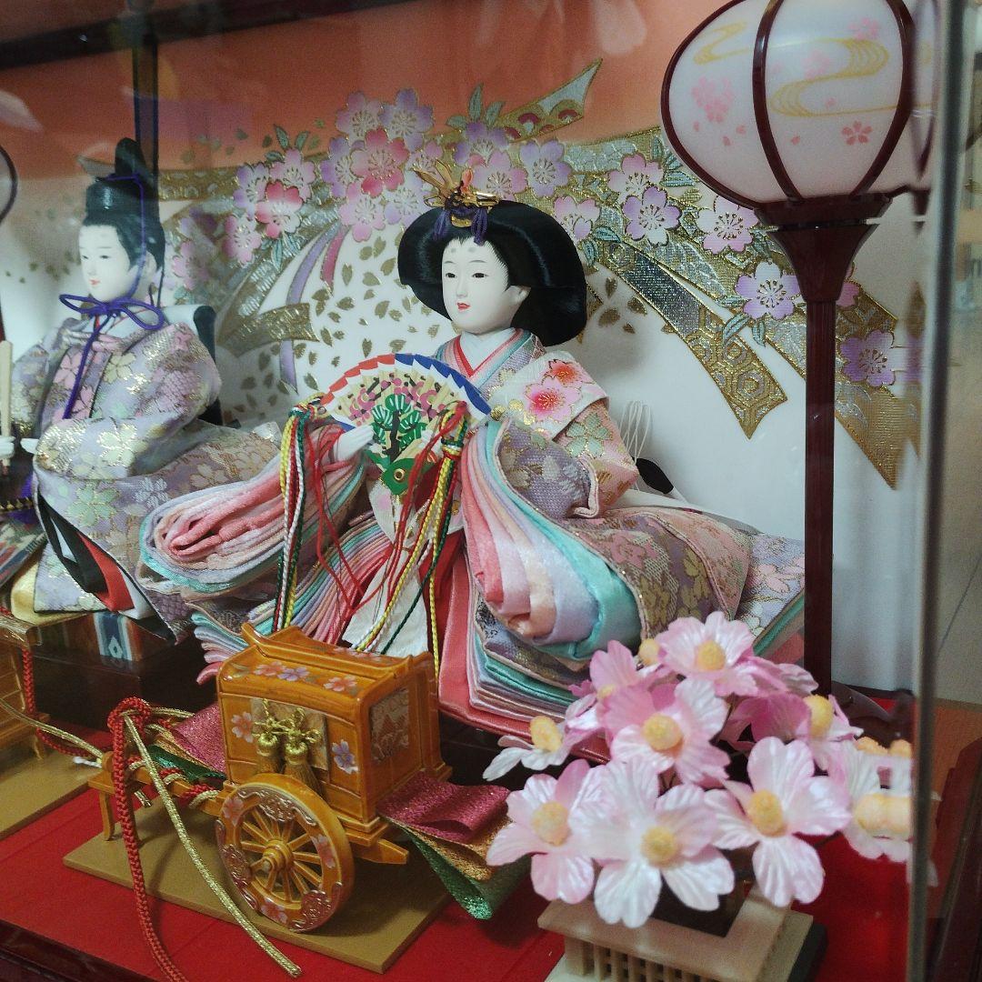 新品 2025年度新作 雛人形 ひな人形（親王飾り）清玉作 赤茶白檀塗